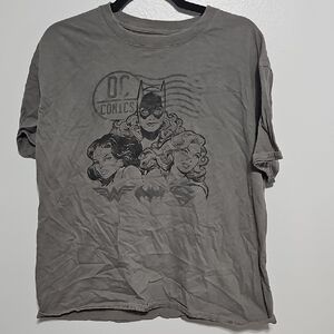 DC Comics Charcoal Superhero Trio L T-Shirt